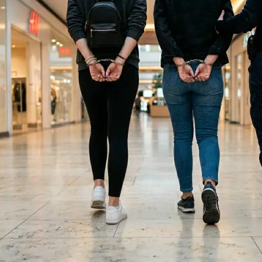 Escapaban con productos robados: policía intercepta a dos mujeres en plena avenida Quito en Santo Domingo