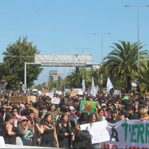 Más de 100.000 personas protestan en Chile por el retiro de cuarenta decretos ambientales