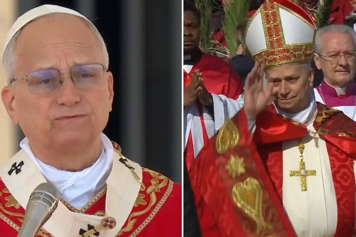 El papa León dio inicio a su primera Semana Santa como máximo líder de la Iglesia Católica. 