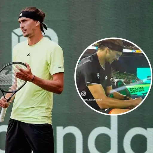 VIDEO | Así es como el tenista Alexander Zverev se inyecta insulina en el entretiempo de los partidos