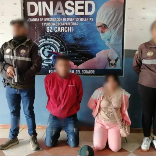 Detienen a dos sospechosos por la muerte de una bebé reportada como desaparecida en Carchi