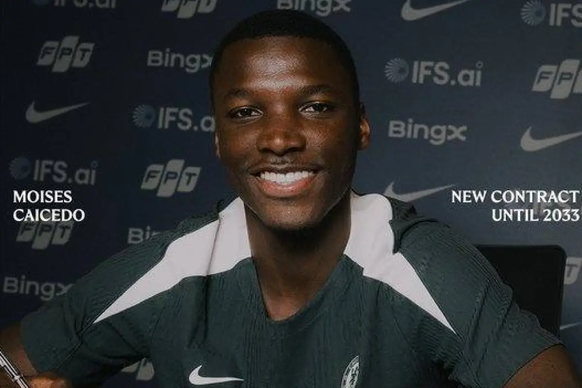 Caicedo se ha convertido en pieza clave del Chelsea y el club inglés lo aseguró., Chelsea