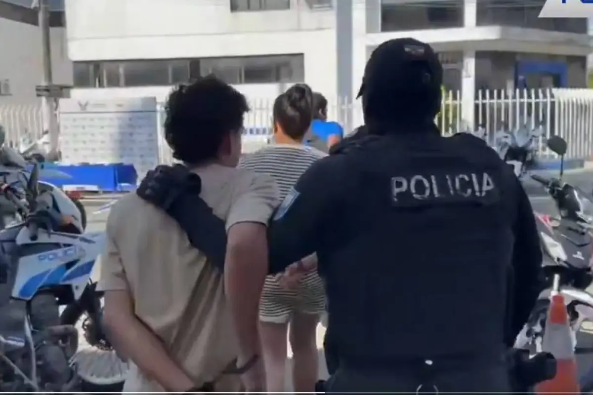 Los detenidos quedaron a órdenes de las autoridades judiciales., Captura de video