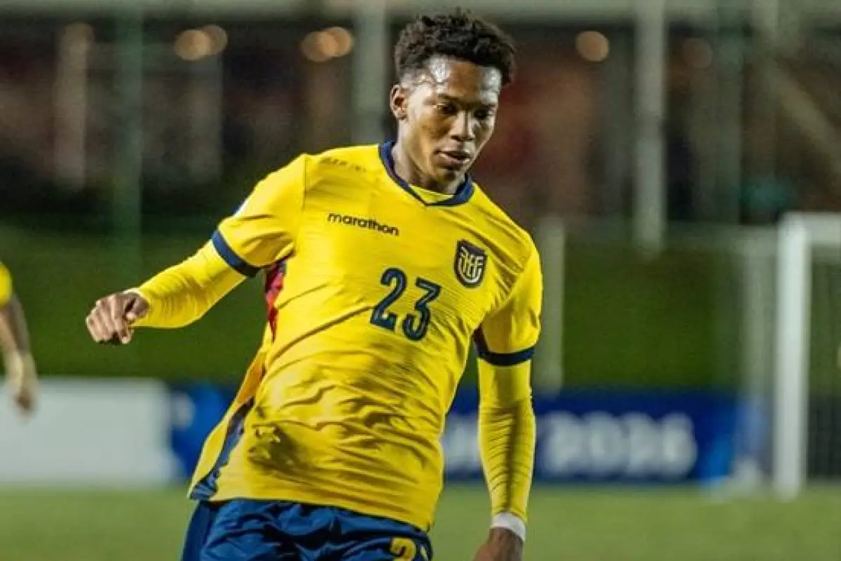 Johan Martínez, jugador de la selección sub 17 de Ecuador que fue adquirido por el  Newcastle United