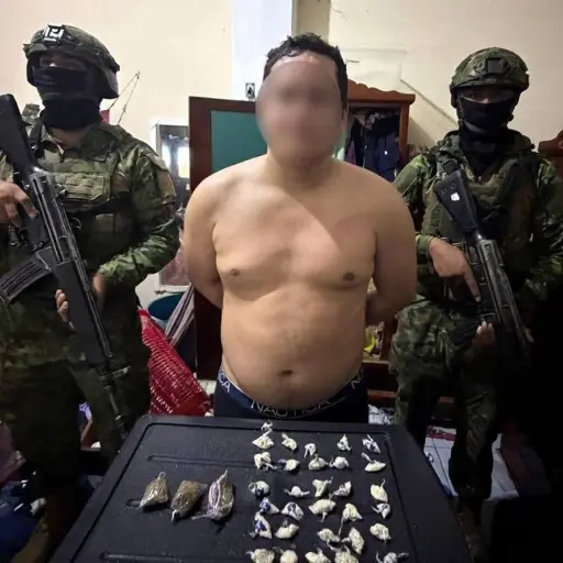 Alias ‘Elian’, presunto cabecilla de un grupo criminal fue detenido en operativo militar