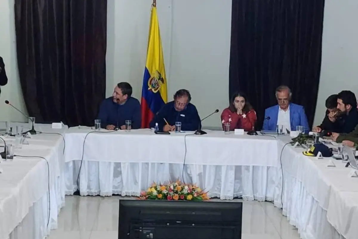 Gustavo Petro participó de una cumbre ministerial celebrada en la ciudad fronteriza de Ipiales, Nariño., Foto: Agencias