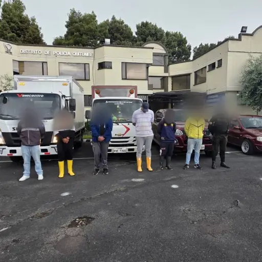 Desmantelan banda de robos de carga en Quito y recuperan mercancía