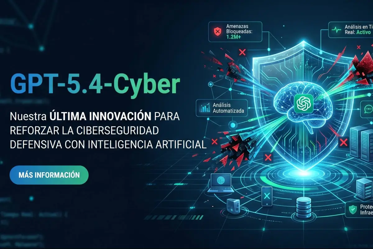 OpenAI lanza oficialmente GPT-5.4-Cyber para combatir amenazas digitales.