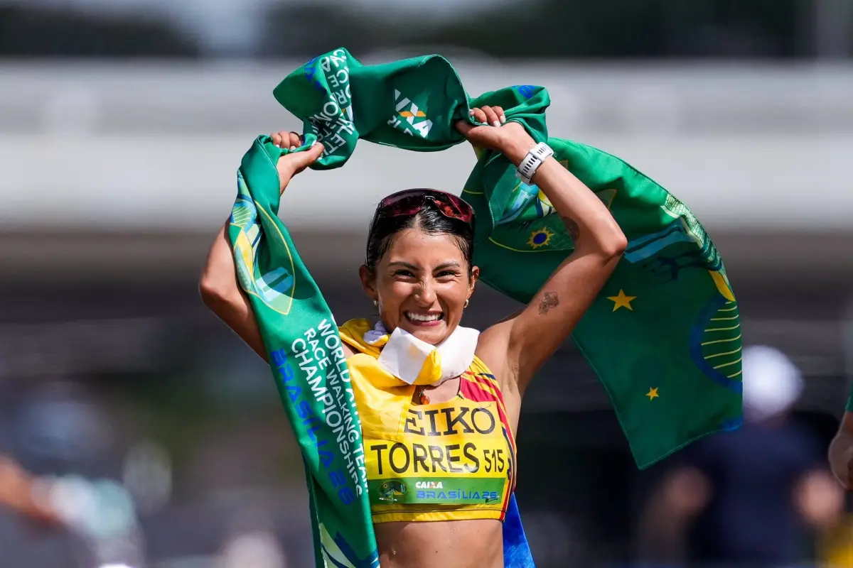Paula Torres conquista el oro en el Mundial de Marcha en Brasil