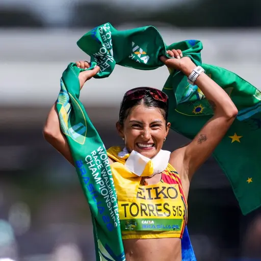 Paula Torres conquista el oro en el Mundial de Marcha en Brasil