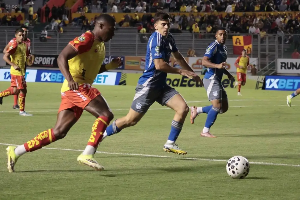 Aucas se quedó con la victoria en el estadio Gonzalo Pozo Ripalda ante su hinchada., Foto: Apifoto
