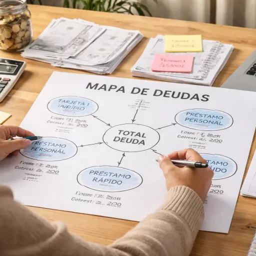 Cómo elaborar un mapa completo de deudas para ordenar las finanzas personales