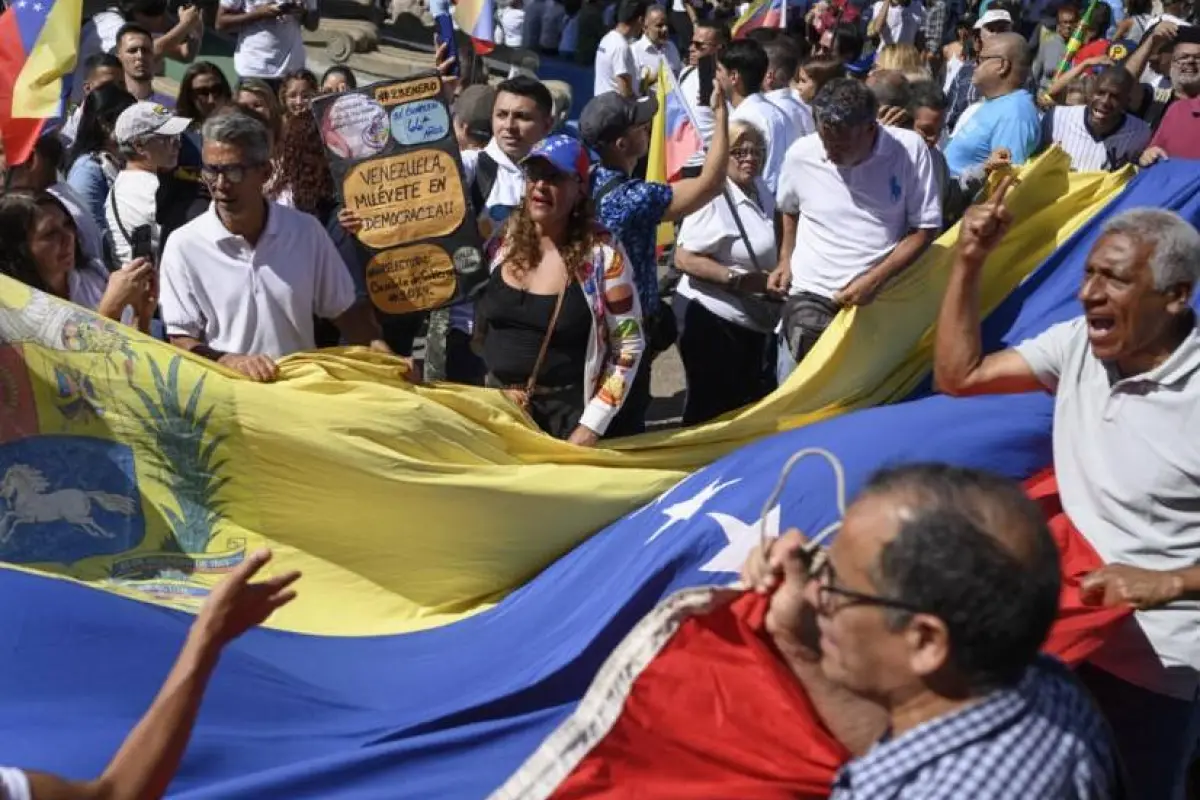 Esta semana se han desarrollado varias protestas em descontento a la Presidencia de Delcy Rodríguez., Foto: Agencias
