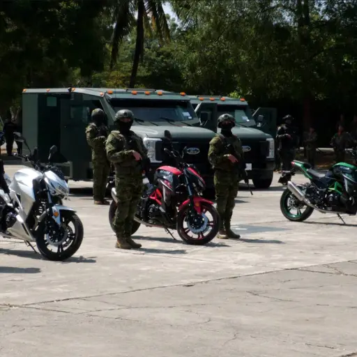 Cuatro carros blindados y seis motocicletas refuerzan al Bloque de Seguridad en Manabí