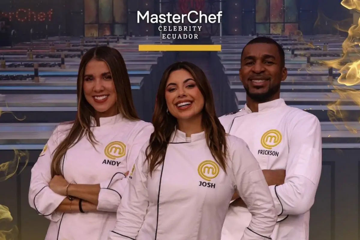 Frickson Erazo, Josh Paredes y Andy Suzuki, finalistas de MasterChef Celebrity Ecuador