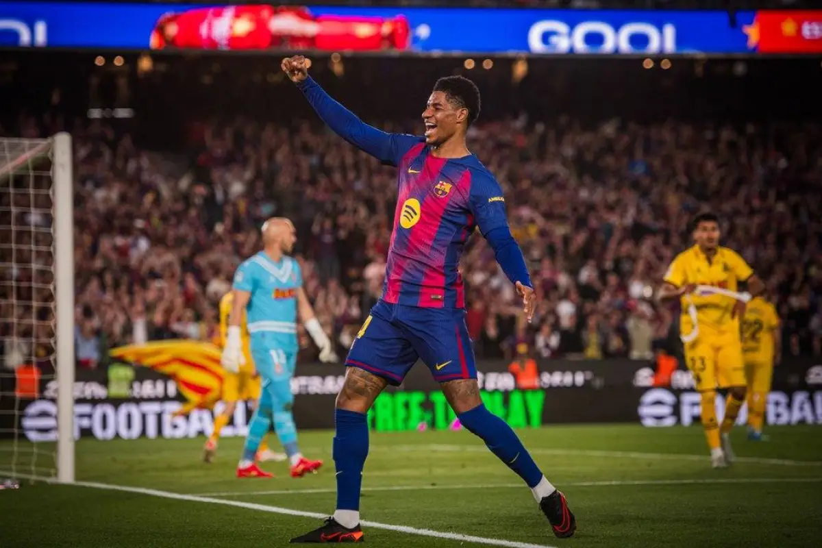 Marcus Rashford marcó el cuarto gol del FC Barcelona