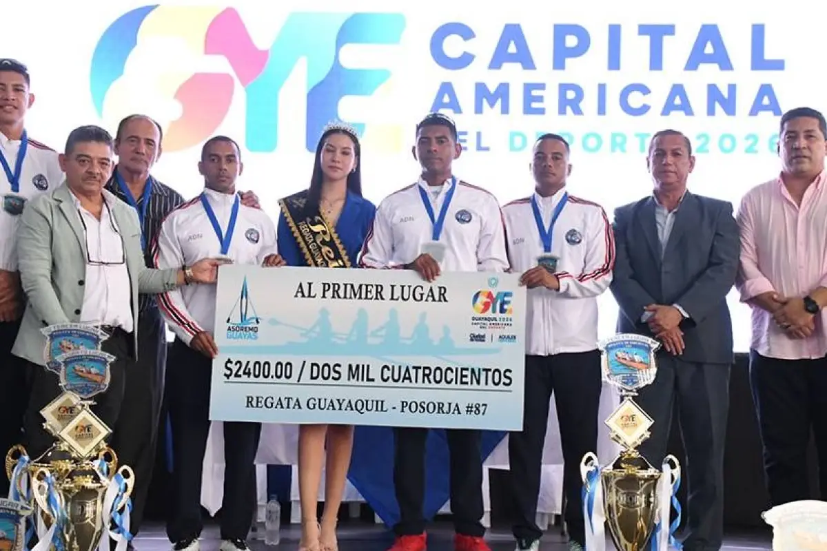 Más de seis horas en aguas abiertas: así se definió la exigente regata Guayaquil–Posorja
