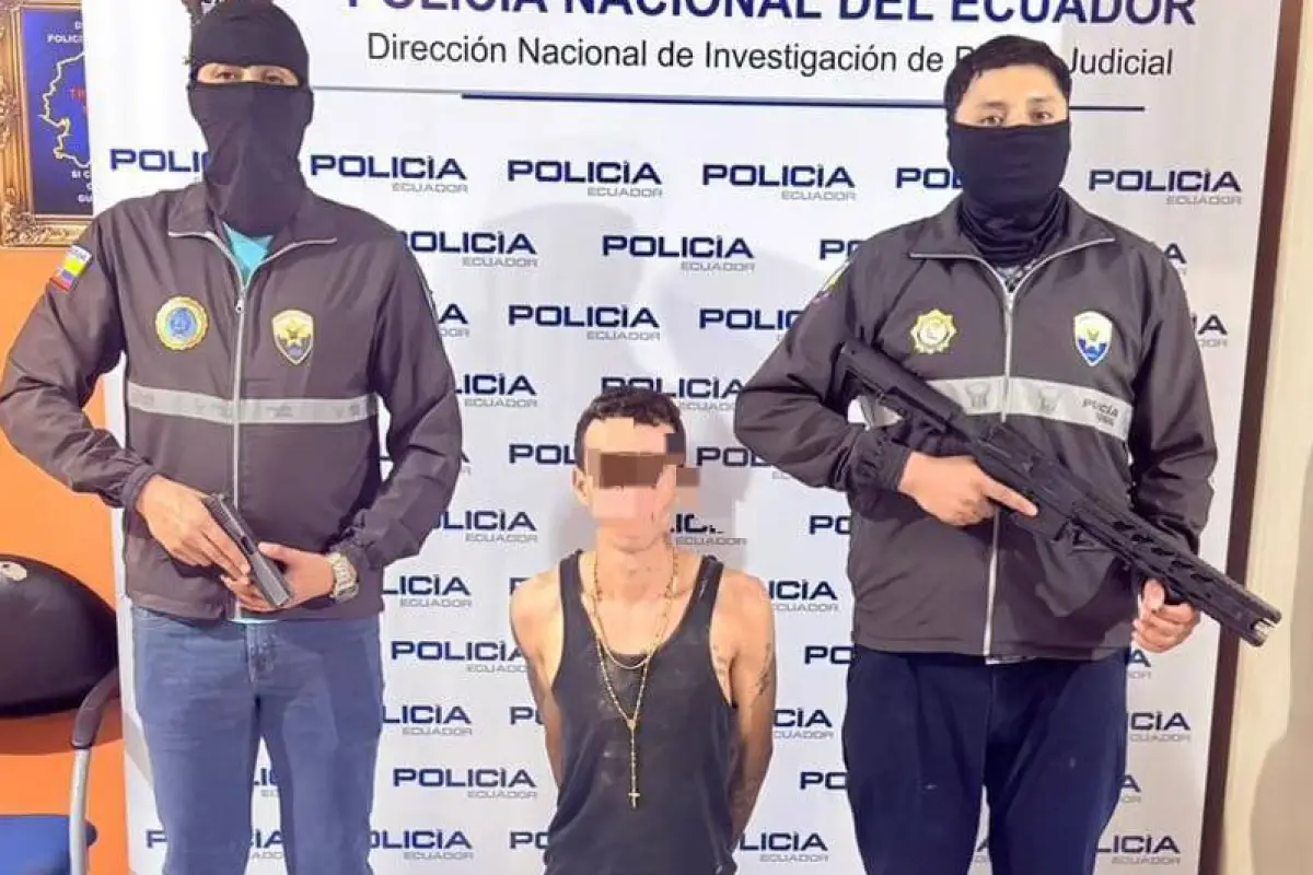 El sospechoso fue capturado en un allanamiento el sábado 18 de abril., Cortesía Policía Nacional