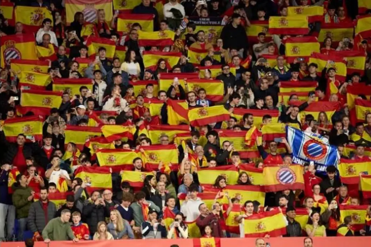 Grada del RCDE Stadium durante el España-Egipto., Europa Press.