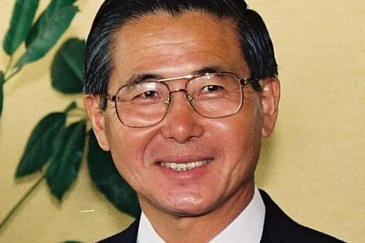 Fotografía del fallecido expresidente de Perú, Alberto Fujimori, durante un acto oficial en la ciudad de Lima.