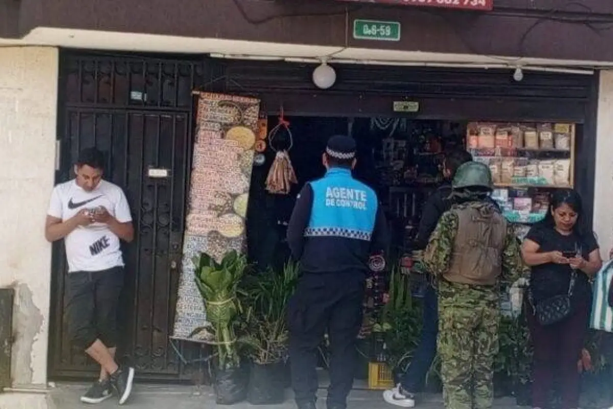 Uniformados durante el operativo., Cortesía.