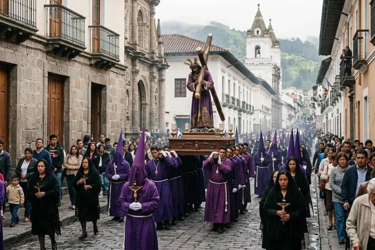 El Viacrucis es parte de las tradiciones católicas durante el Viernes Santo.