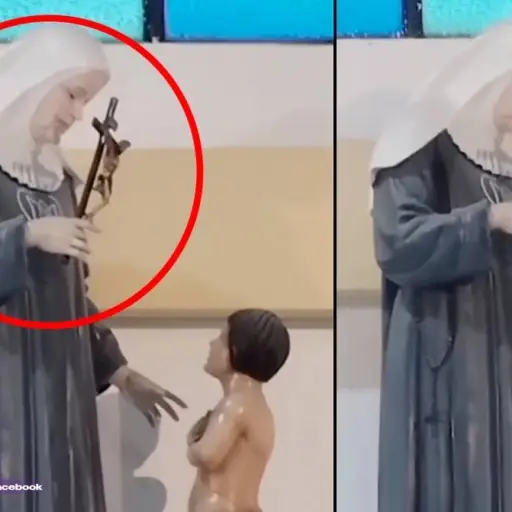 ¿Milagro o inteligencia artificial? El video de la imagen de una virgen que supuestamente parpadea y asombra al mundo