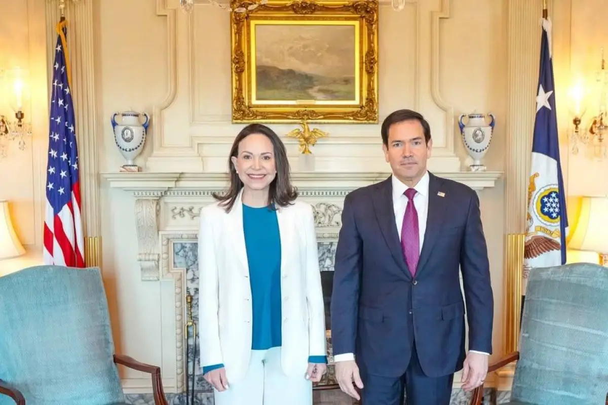 Marco Rubio y María Corina Machado se reunieron el reciente martes. 