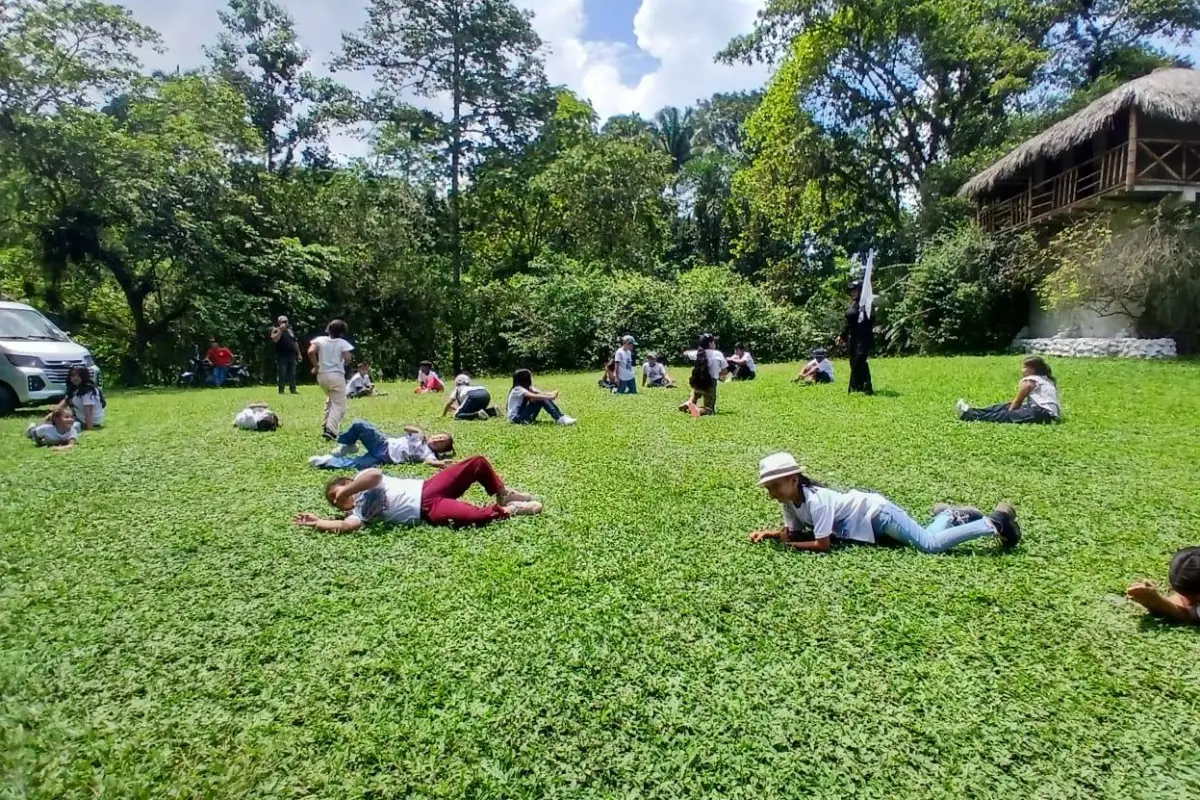 Una de las actividades fue una excursión., Centro