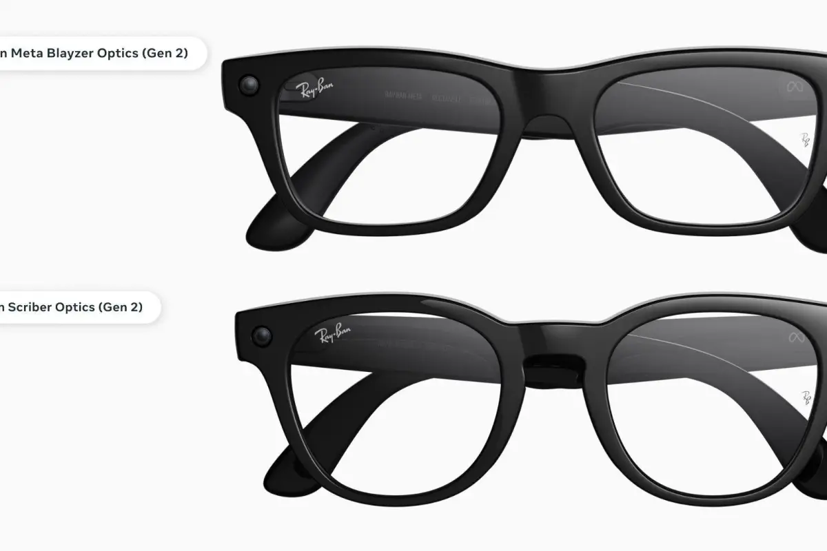Gafas inteligentes Ray-Ban Meta con cristales graduados e inteligencia artificial integrada para salud y mensajes.