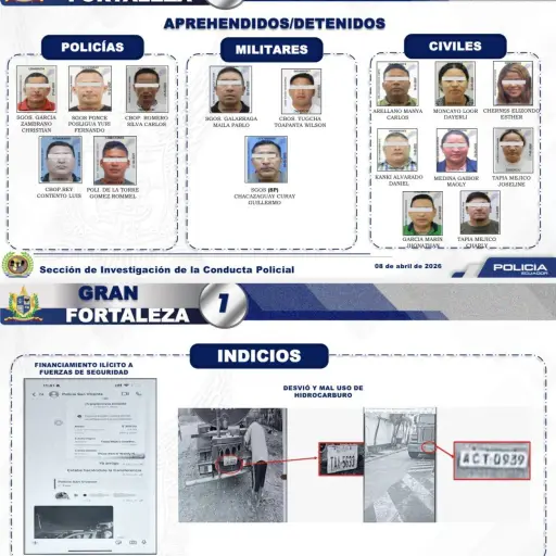 Así cayó una red conformada por policías y militares vinculada al tráfico de hidrocarburos