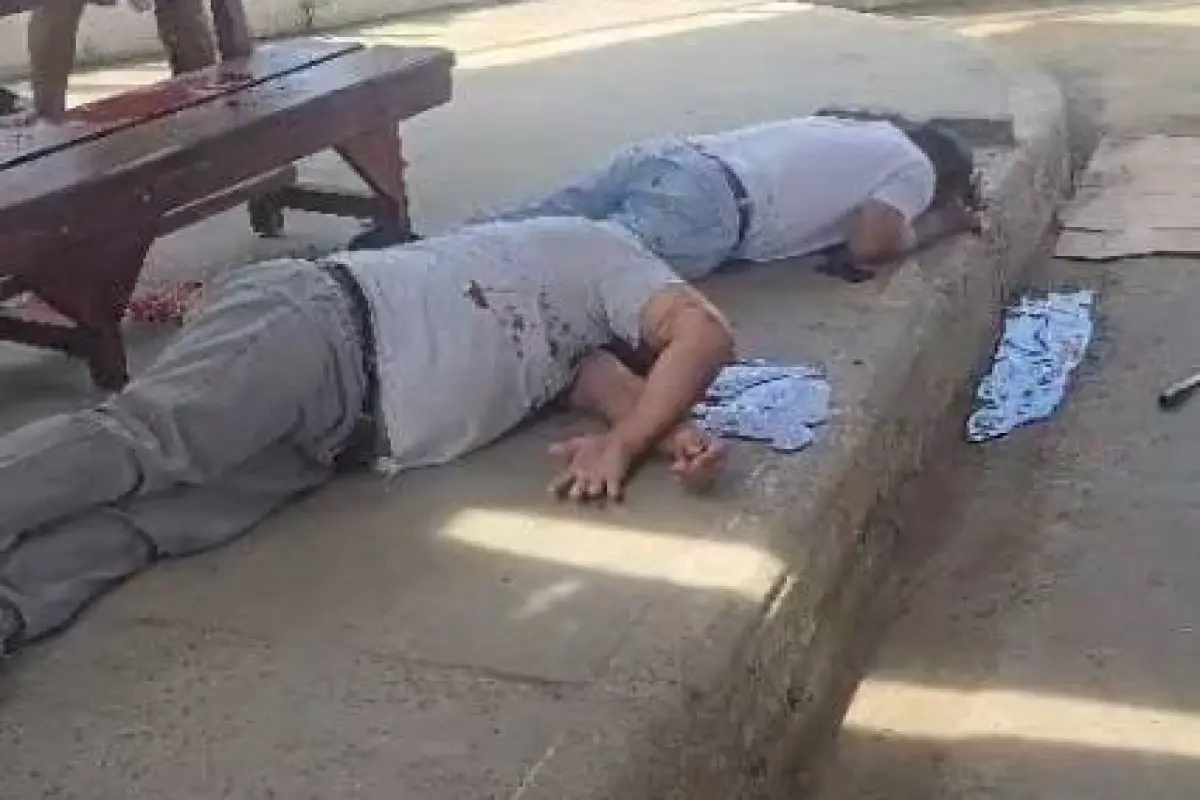 Las víctimas fallecieron en el mismo instante tras ser atacados., Captura de video