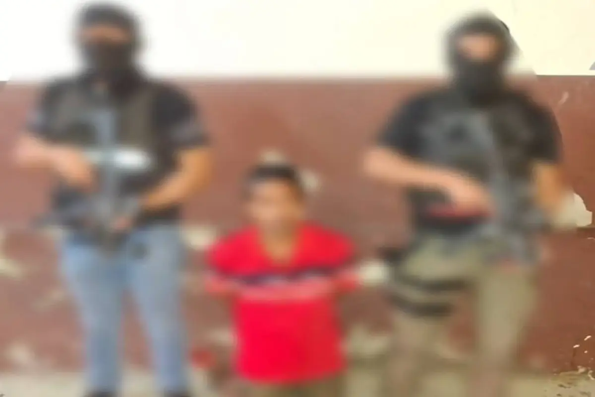 Uno de los detenidos durante los operativos artículados en Bolívar y Guayas., Captura de video