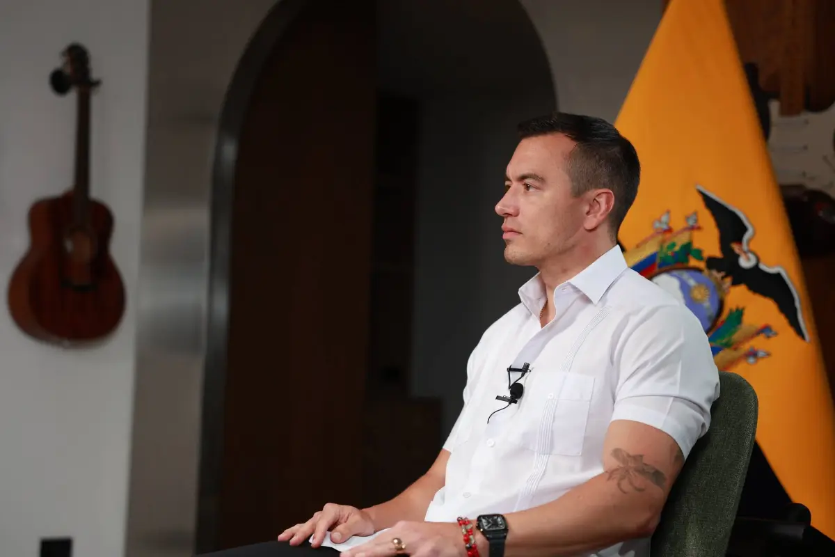 El presidente Daniel Noboa habló con Bloomberg sobre la situación eléctrica de Ecuador.