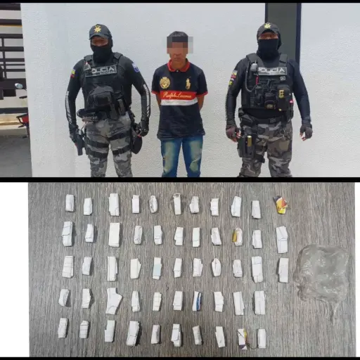 Persecución en Santo Domingo terminó con un detenido y droga incautada cerca del río Pove