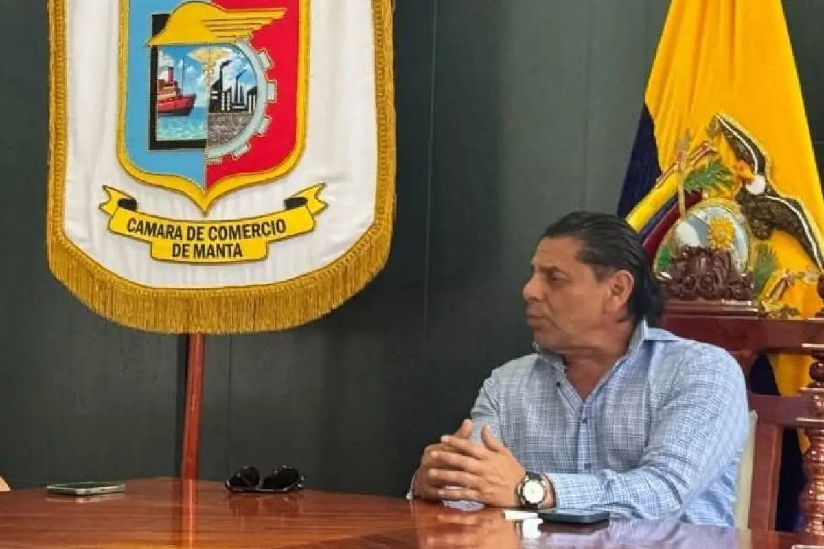 Hugo Vargas, presidente de la Cámara de Comercio de Manta., El Diario