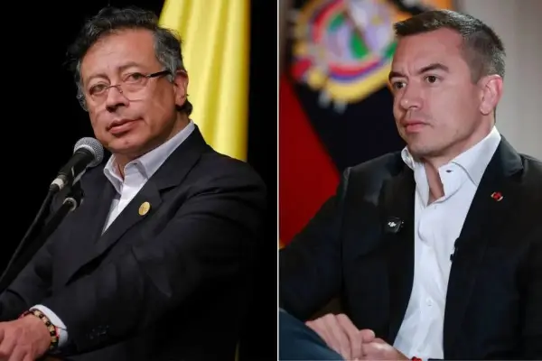 El presidente de Colombia Gustavo Petro y de Ecuador, Daniel Noboa.  ,Europa Press/Presidencia de Ecuador.