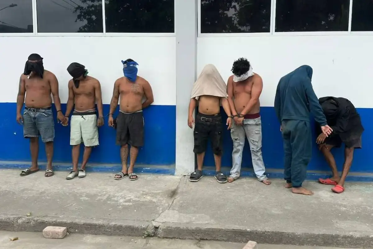 Entre los detenidos por la Policía Nacional figura un menor de edad, informó la Policía., Foto: X Policía Nacional