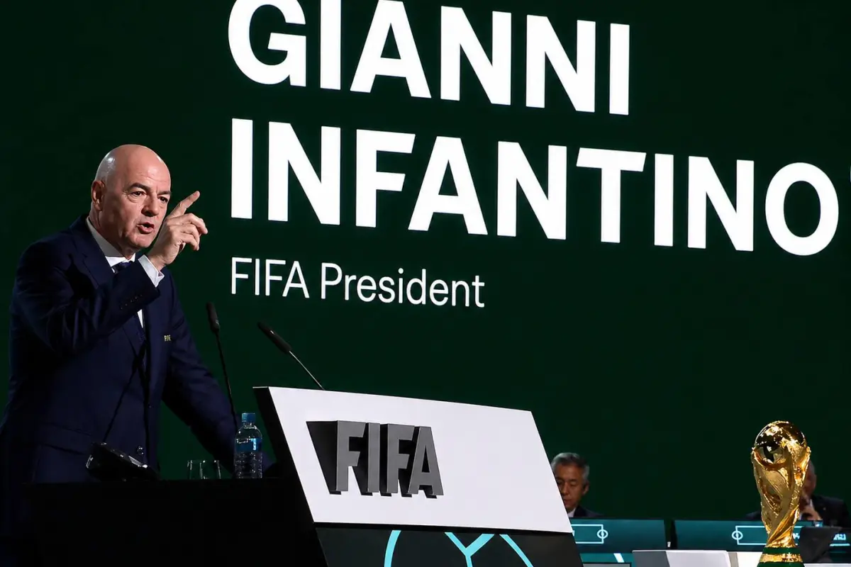 Gianni Infantino Presidente de la FIFA en el Congreso del organismo que dirige el fútbol mundial
