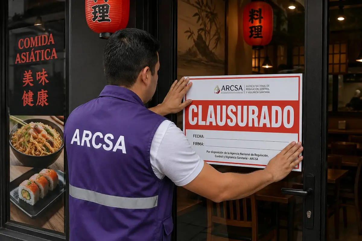 La ARCSA decidió clausurar de manera definitiva este local de comida ubicado en Guayaquil., Foto referencial 