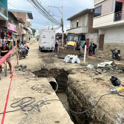 El alcantarillado de la zona norte de Portoviejo estaría listo en diciembre