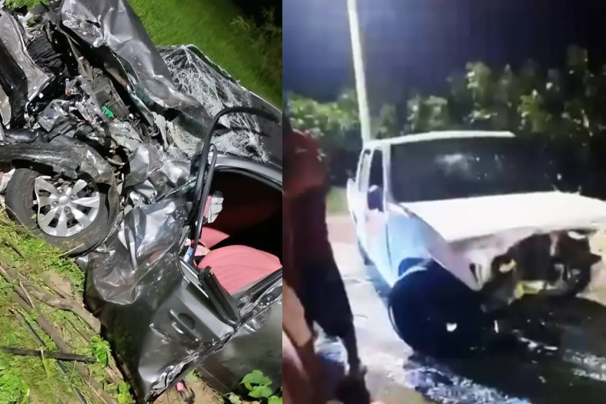 Un siniestro de tránsito múltiple se registró en el sector Las Guaijas, del cantón Santa Ana, Manabí.