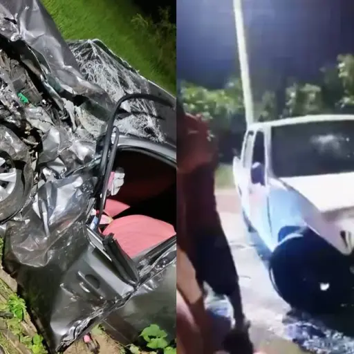 Un siniestro de tránsito múltiple se registró en el sector Las Guaijas, del cantón Santa Ana, Manabí