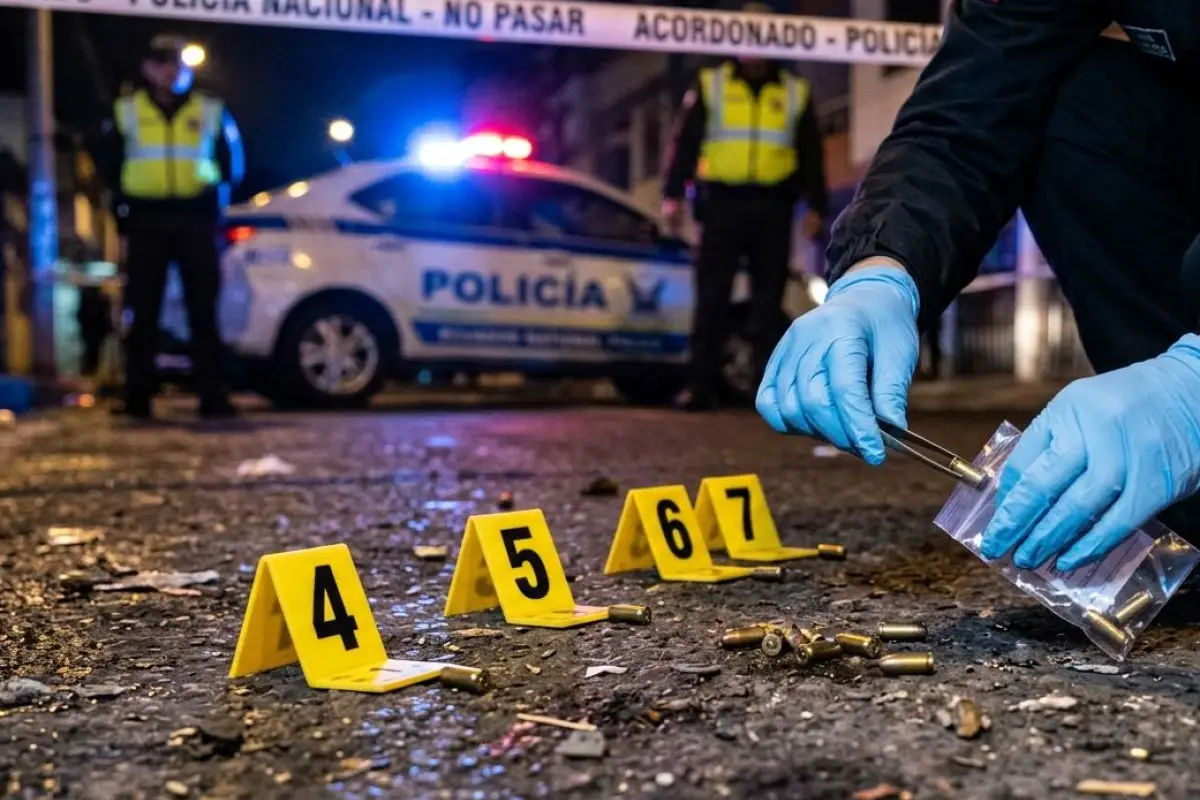 Agentes de la Policía Nacional llegaron al lugar de los hechos para recolectar indicios que aporten en las investigaciones., Foto: Referencial (IA)