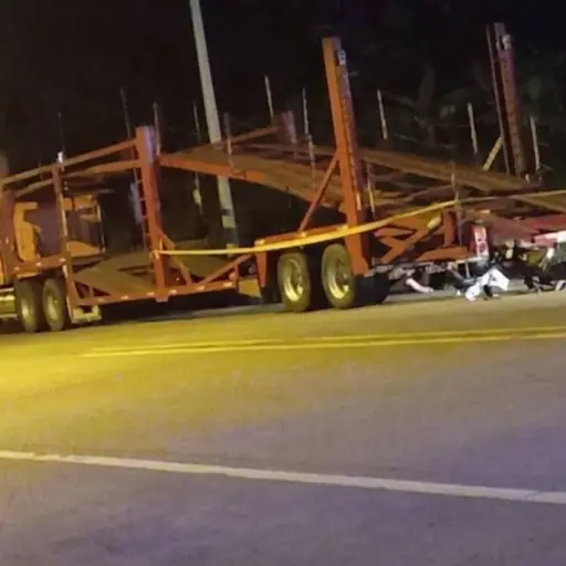 Un fallecido tras accidente entre motocicleta y vehículo pesado en la vía Flavio Alfaro - Chone