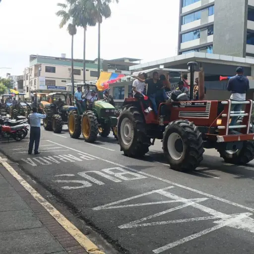 Babahoyo agricultores arroceros protestan por crisis de precios y advierten riesgo social