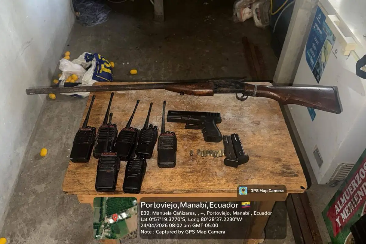 Miembros del Ejército realizaron una operación en la parroquia Sosote y decomisaron armas., Ejército Ecuatoriano