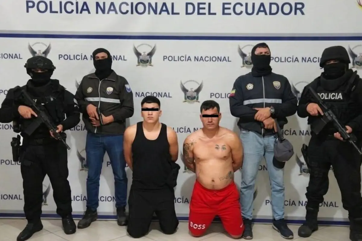 Los dos detenidos en Santo Domingo., Cortesía
