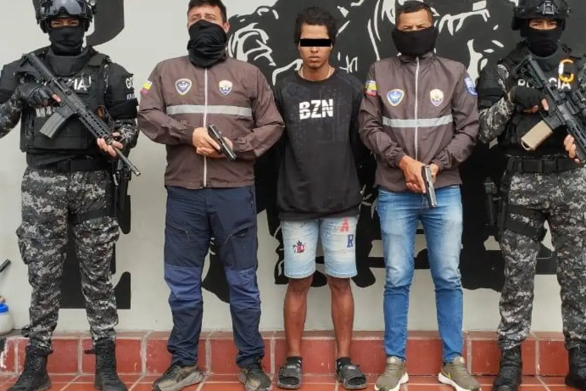 El detenido no registra antecedentes penales en Ecuador., Cortesía
