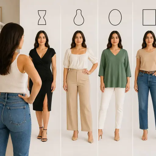 Expertos recomiendan cómo elegir ropa según la contextura corporal femenina